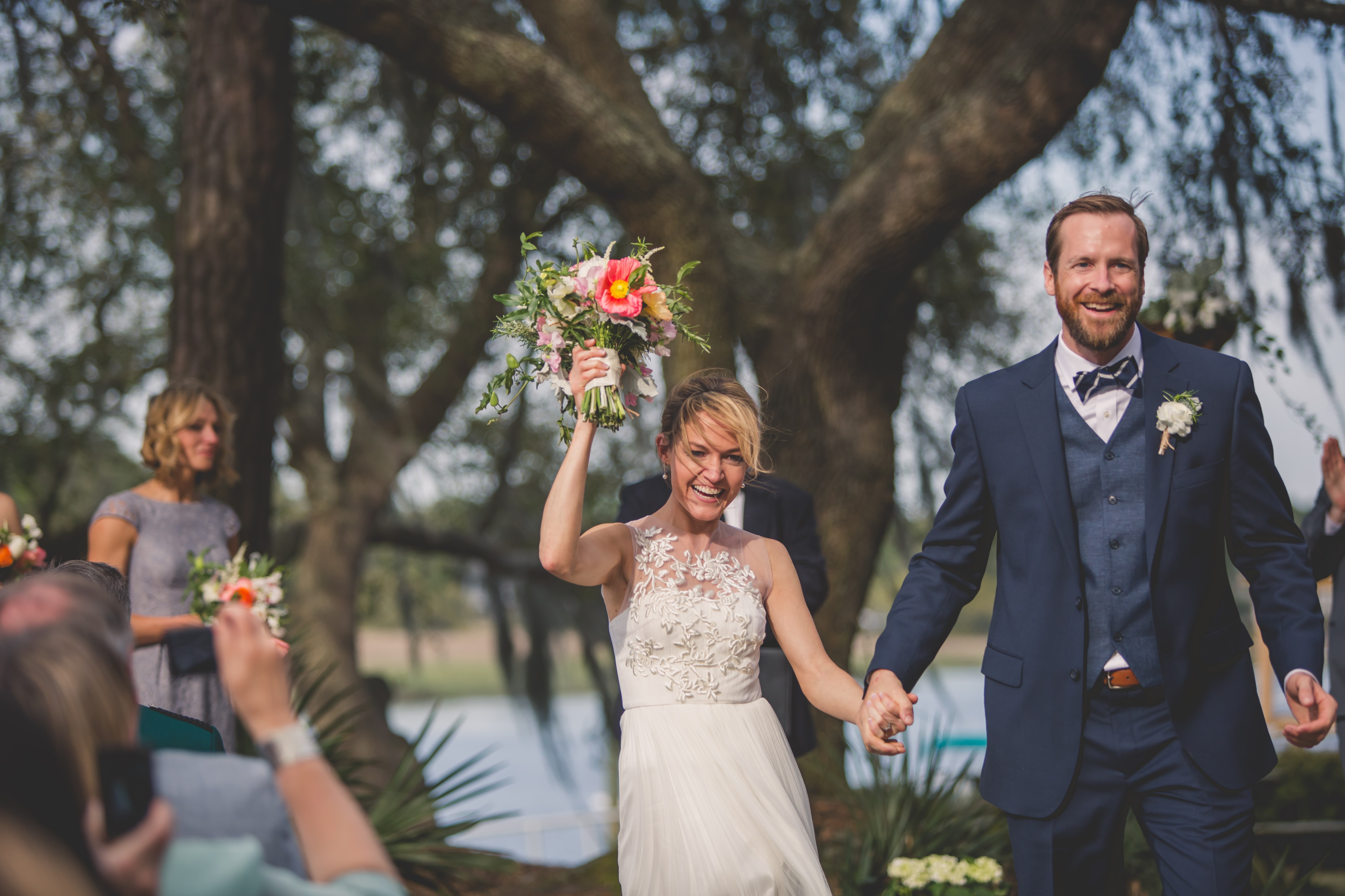 Autumn wedding for high school sweethearts in Hilliard