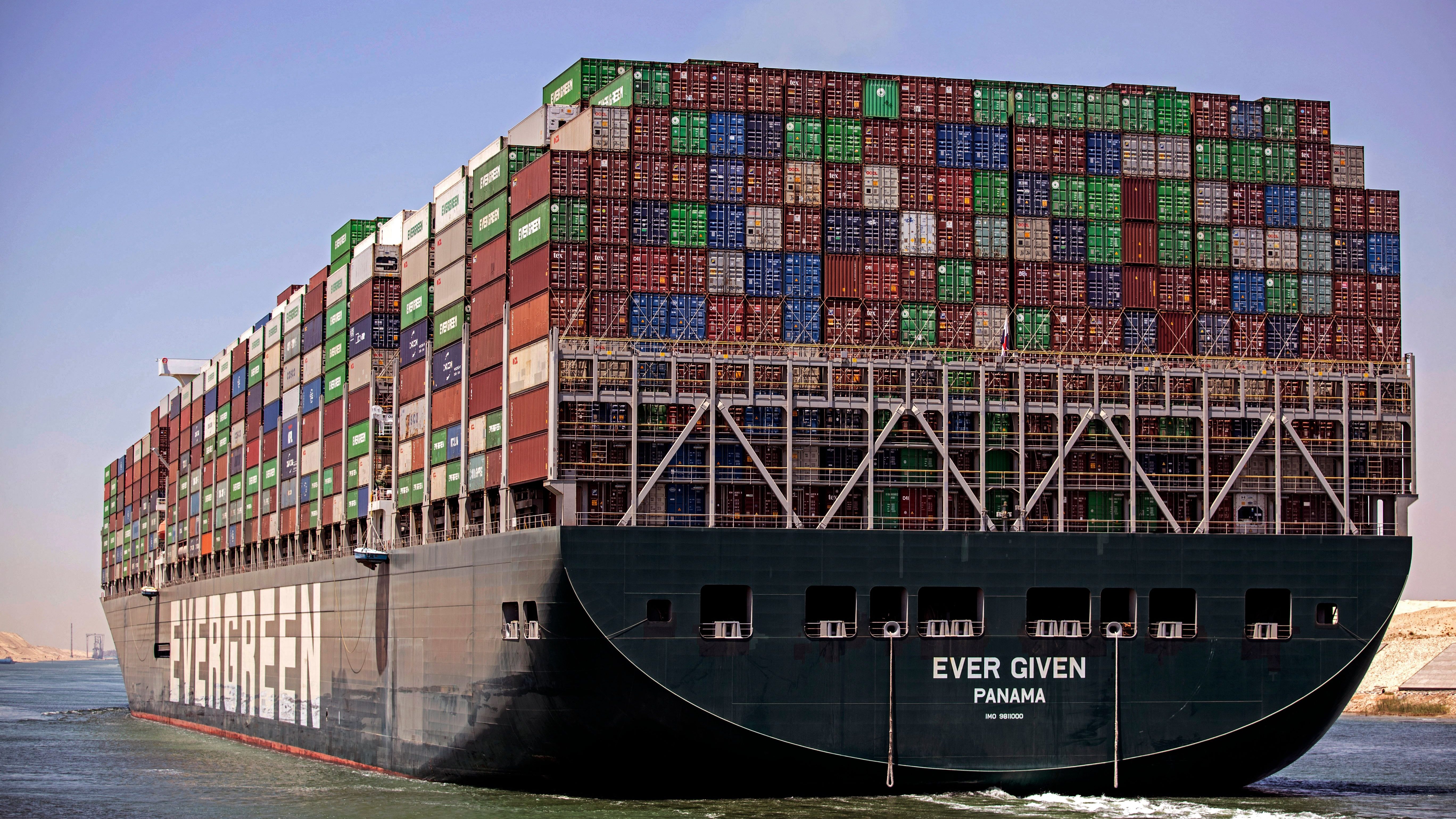 cargo container ship