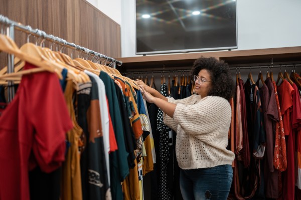 Boutique specializes in secondhand plus-size women's clothing