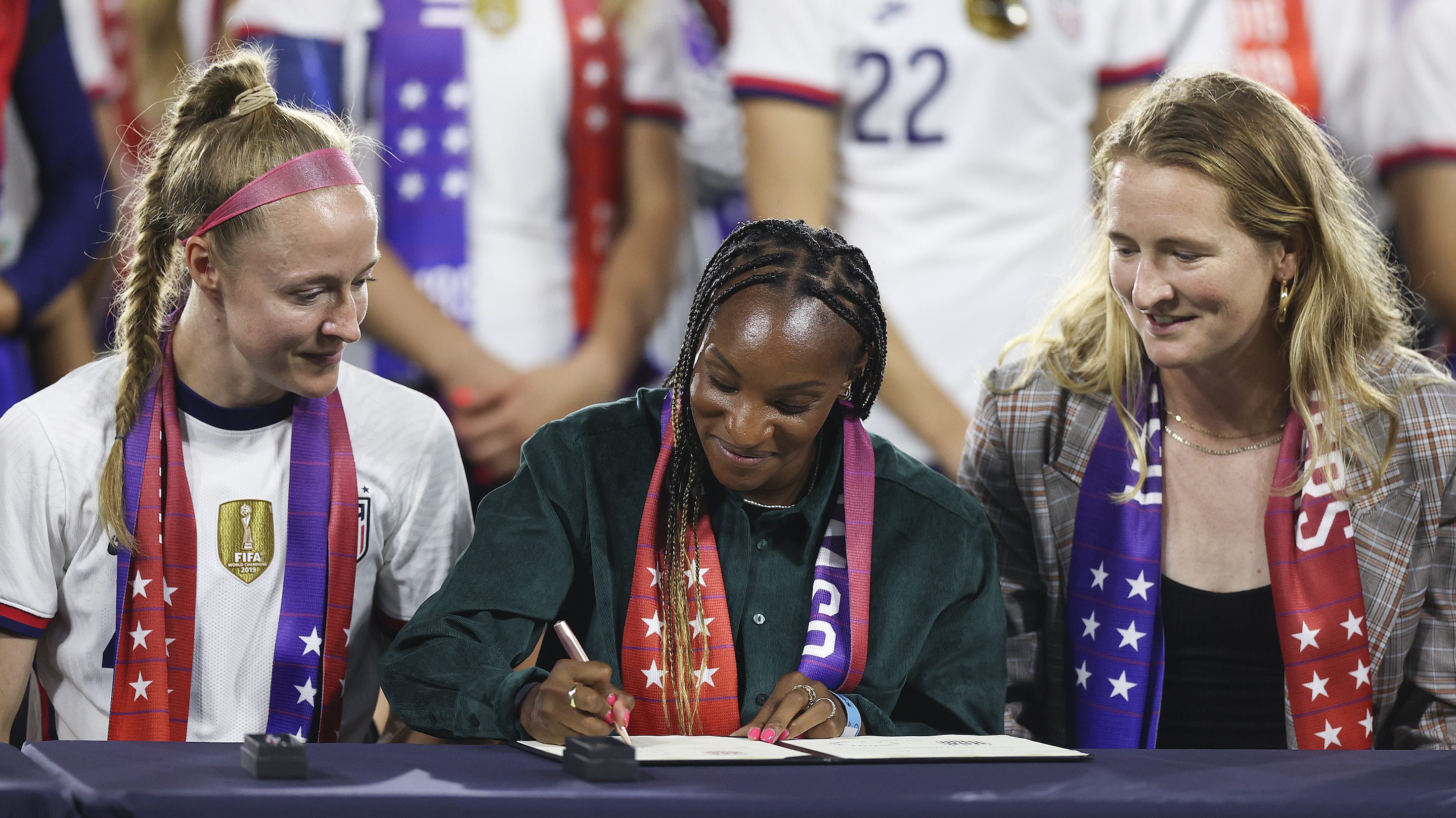 The U.S. men's and women's soccer teams will be paid equally under a new  deal : NPR