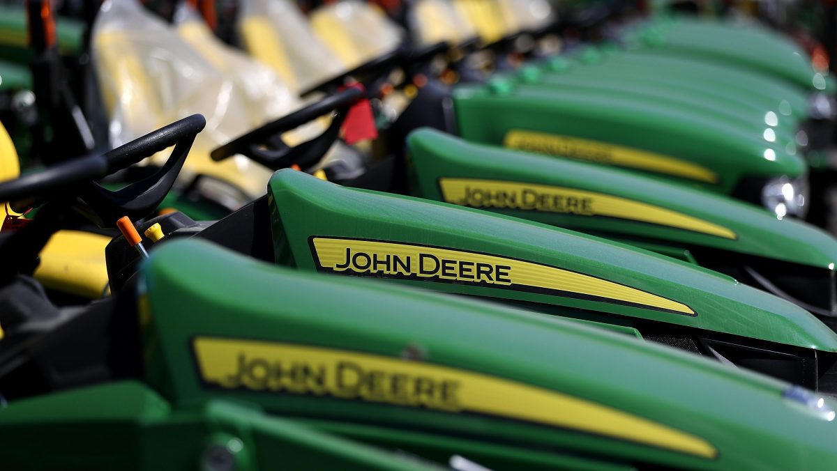 John Deere layoffs demonstrate a deceleration in the agricultural industry.